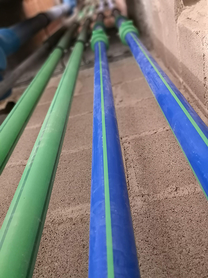Instalación de sistemas de tuberías de polipropileno aquatherm green pipe