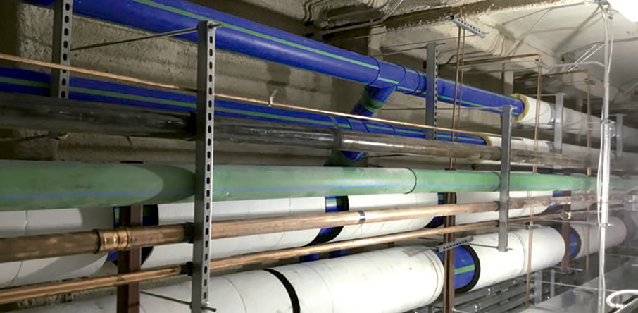 Instalación de tuberías aquatherm blue pipe en Seminole Hard-Rock Hotel